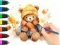 Coloring Book: Autumn Bear — безкоштовна онлайн гра