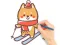 Coloring Book: Skiing Puppy — безкоштовна онлайн гра