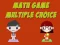 Math Game Multiple Choice — безкоштовна онлайн гра