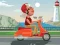 City Scooter Ride Coloring — безкоштовна онлайн гра