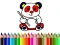 Back To School: Panda Coloring — безкоштовна онлайн гра