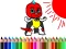 Back To School: Mask Boy Coloring — безкоштовна онлайн гра