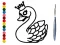 Back To School: Swan Coloring Book — безкоштовна онлайн гра