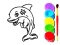 Dolphin Coloring Book — безкоштовна онлайн гра