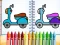 Cute Bike Coloring Book — безкоштовна онлайн гра