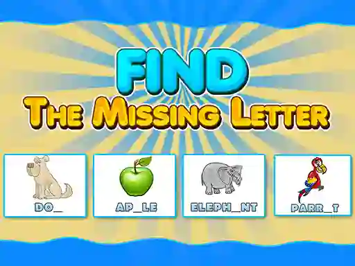 Find The Missing Letter — безкоштовна онлайн гра