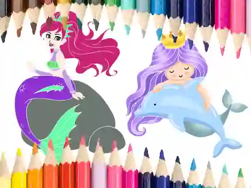 Mermaid Coloring Book — безкоштовна онлайн гра