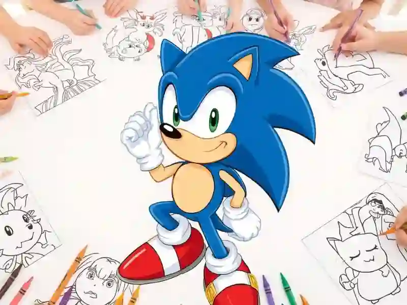 Sonic Coloring — безкоштовна онлайн гра