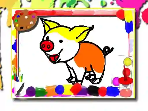 Pigs Coloring Book — безкоштовна онлайн гра