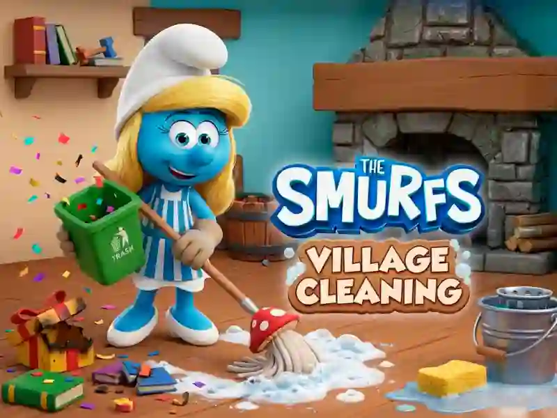 The Smurfs Village Cleaning — безкоштовна онлайн гра