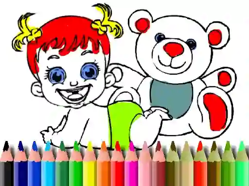 Back To School: Baby Doll Coloring — безкоштовна онлайн гра