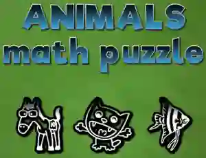 Animals Math Puzzles — безкоштовна онлайн гра