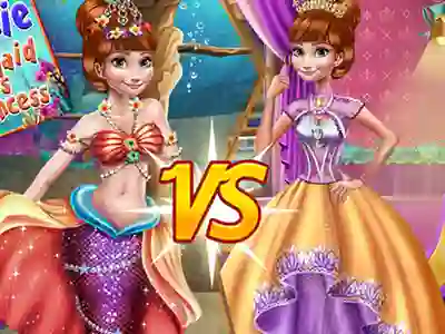 Anna mermaid vs princess — безкоштовна онлайн гра