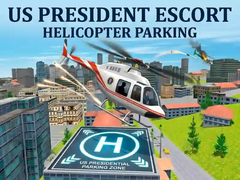 US President Escort Helicopter Parking — безкоштовна онлайн гра