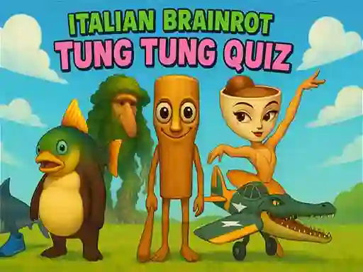 Italian Brainrot tung Tung Quiz — безкоштовна онлайн гра