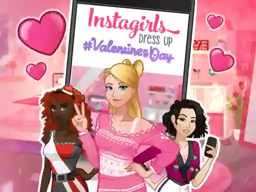Instagirls: Valentine Dress Up — безкоштовна онлайн гра