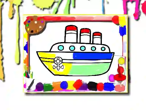 Boats Coloring Book — безкоштовна онлайн гра