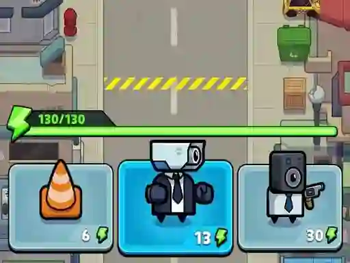 Toilet fight Police vs zombie — безкоштовна онлайн гра