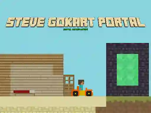 Steve GoKart Portal — безкоштовна онлайн гра
