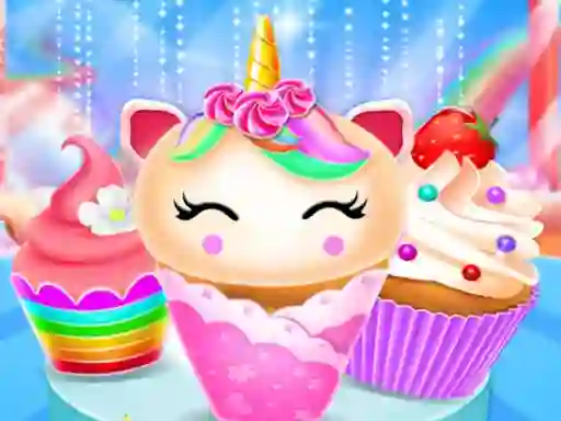 Unicorn Mermaid Cupcake Cooking Design — безкоштовна онлайн гра