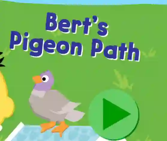 123 Sesame Street: Bert's Pigeon Path — безкоштовна онлайн гра