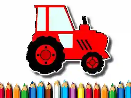 Easy Kids Coloring Tractor — безкоштовна онлайн гра