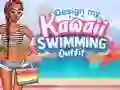 Design My Kawaii Swimming Outfit — безкоштовна онлайн гра