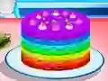 Cooking Rainbow Cake — безкоштовна онлайн гра
