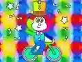 Coloring Book: Monkey Rides Unicycle — безкоштовна онлайн гра