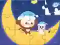 Jigsaw Puzzle: Monkey With Moon — безкоштовна онлайн гра