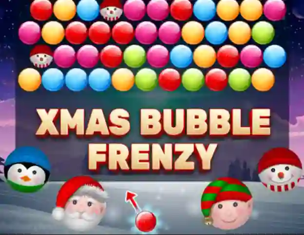 Xmas Bubble Frenzy — безкоштовна онлайн гра