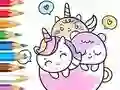 Coloring Book: A Cup Of Unicorn — безкоштовна онлайн гра