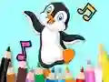 Coloring Book: Dancing Penguin — безкоштовна онлайн гра