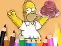 Coloring Book: Simpson Doughnut — безкоштовна онлайн гра