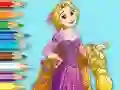 Coloring Book: Princess Rapunzel — безкоштовна онлайн гра
