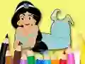 Coloring Book: Princess Jasmine — безкоштовна онлайн гра