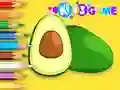 Coloring Book: Avocado Fruit — безкоштовна онлайн гра