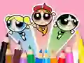 Coloring Book: The Powerpuff Girls — безкоштовна онлайн гра