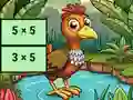 Multiplication Bird Image Uncover — безкоштовна онлайн гра