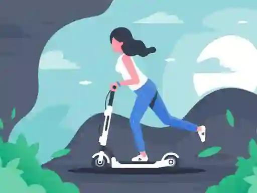 Electric scooter rides jigsaw — безкоштовна онлайн гра