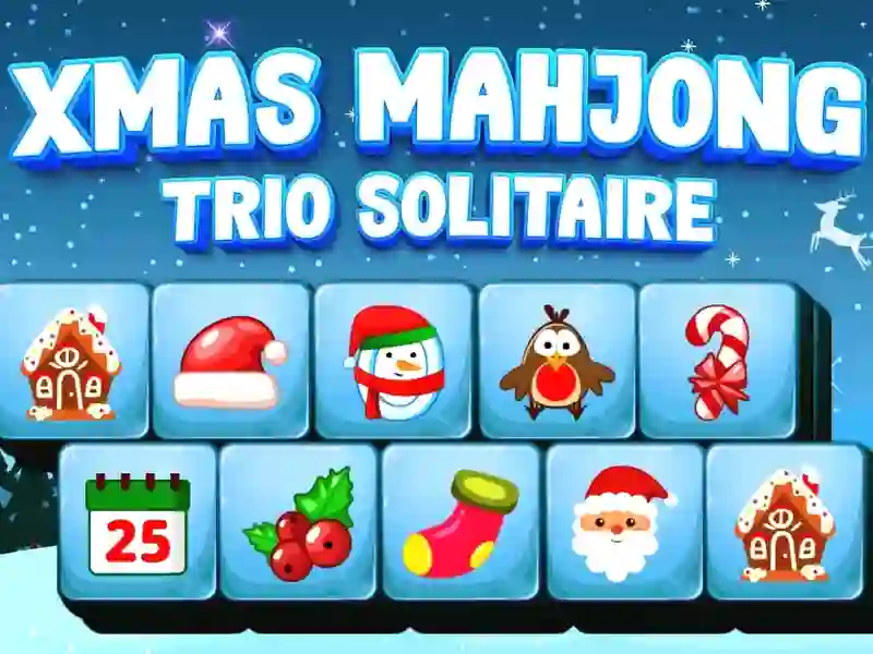 Xmas Mahjong Trio Solitaire — безкоштовна онлайн гра