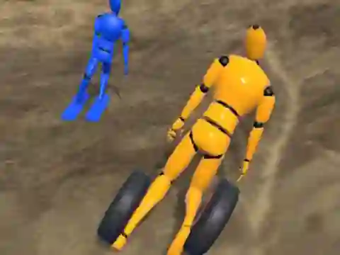Ragdoll Racing: Extreme Downhill — безкоштовна онлайн гра