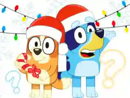 Kids Quiz: Bluey Christmas Quiz — безкоштовна онлайн гра