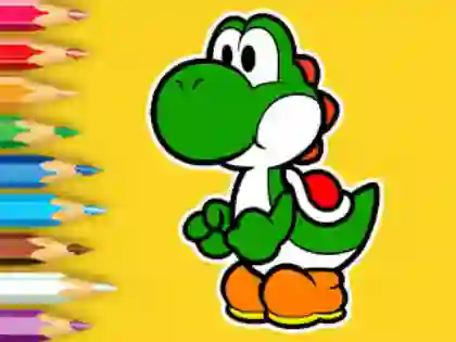 Coloring Book: Yoshi Fishing Day — безкоштовна онлайн гра
