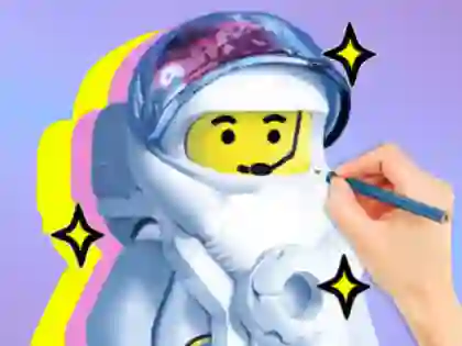 Coloring Book: LEGO Astronaut — безкоштовна онлайн гра