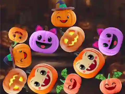 Merge Connect Pumpkins: Halloween! — безкоштовна онлайн гра