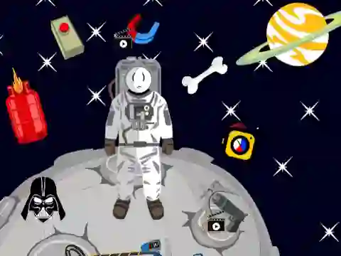 Stickman in Space — безкоштовна онлайн гра
