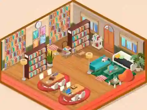 Decor: My Library — безкоштовна онлайн гра