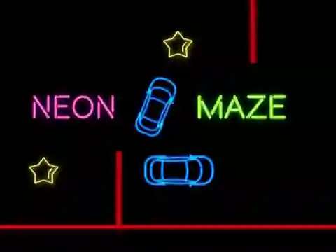 Neon Car Maze — безкоштовна онлайн гра