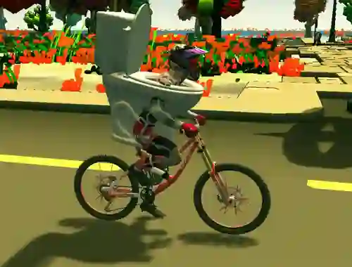 Skibidi Toilet Bike Riding — безкоштовна онлайн гра